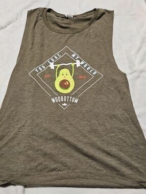 Wodbottom Bella Canvas Olive Green Graphic Tank Top